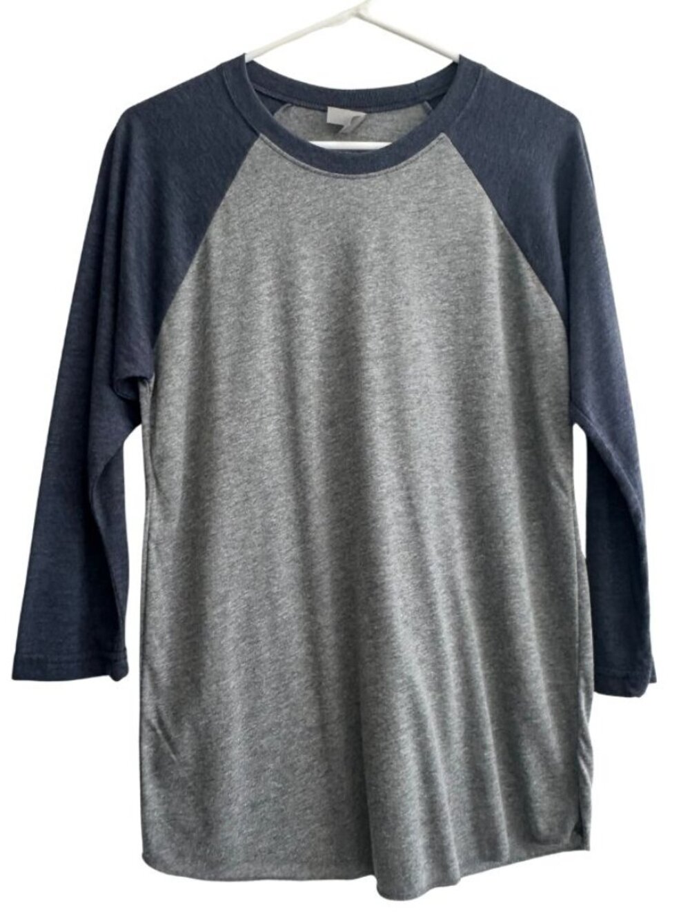 Next Level Women's SMALL Soft Gray Heather Baseball Softball Jersey 2 tone  NWOT